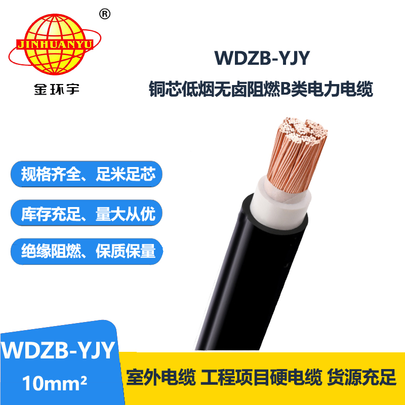 金環(huán)宇電線電纜 低煙無鹵b級阻燃電力電纜WDZB-YJY  10平方